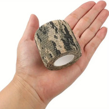 TATTOO GRIP TAPE DESERT CAMO SELF-ADHESIVE ELASTIC BANDAGE TUBE ROLL 5CM X 4.5M