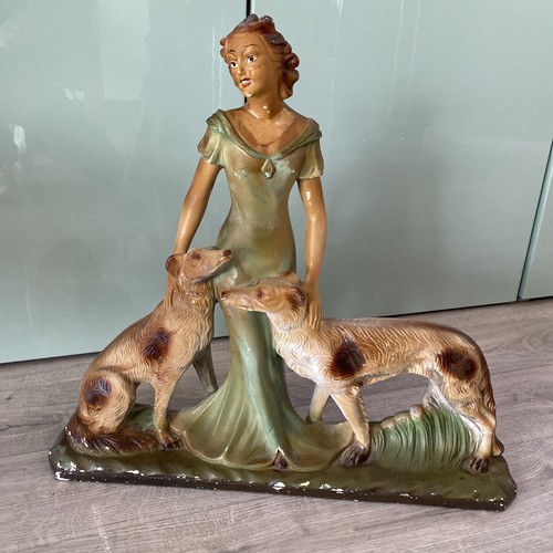 Vintage art deco lady with - deco,