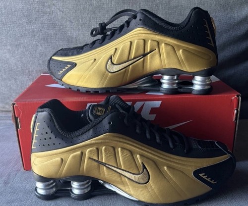 Nike shox metallic gold - r4,