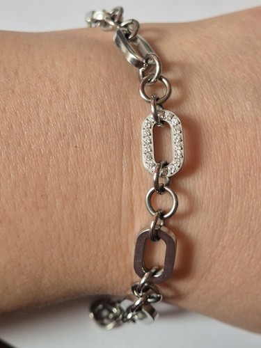 Diamonique stainless steel