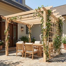 Wooden pergola garden - 3, m