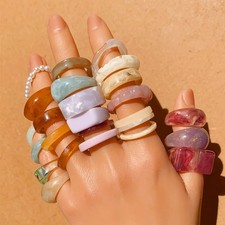 25pc Acrylic Resin Rings Set