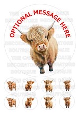 Edible Highland Cow party