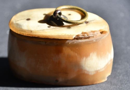Unusual vintage horn - &, wood