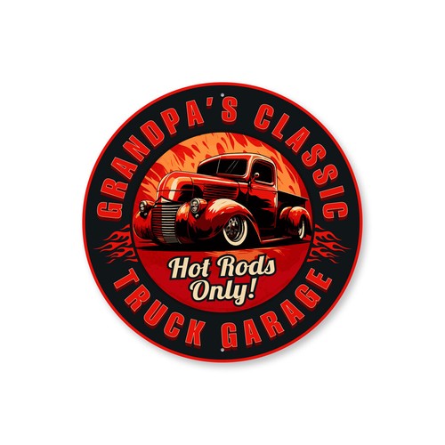 Grandpas classic truck - truck, garage