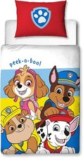 Paw Patrol Official Pupster Design Toddler Cot Bed Duvet Cover Set - new but no