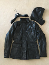 MATCHLESS COATED COTTON WATERPROOF DETACHABLE HOOD WINTER COAT JACKET SIZE 40