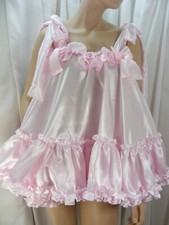 sissy adult baby pink satin