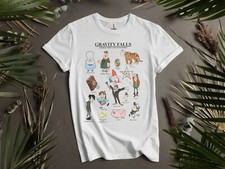 Gravity Falls Character Mysteries T-shirt T shirt Men Women Unisex Tshirt K516