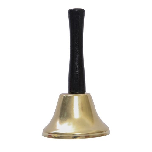 Gold steel hand bell loud - steel, call