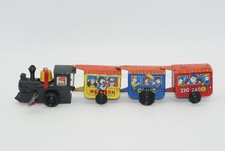 Vintage Wind Up ZIG-ZAG Western TIN TOY TRAIN