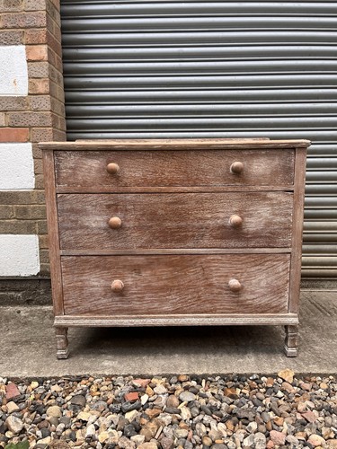 Vintage limed oak chest - oak,