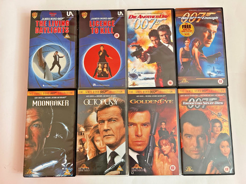 James bond vhs movie bundle - james,