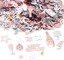 70th Happy Birthday Confetti