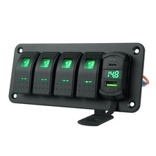 4 Gang Rocker Switch Panel