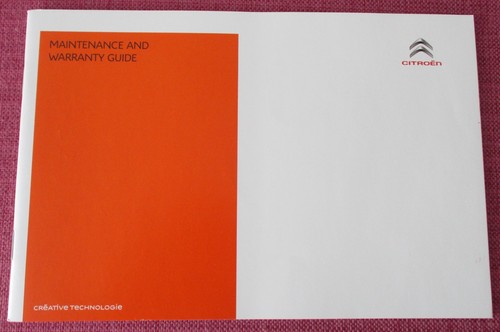 Citroen service book - (2016),