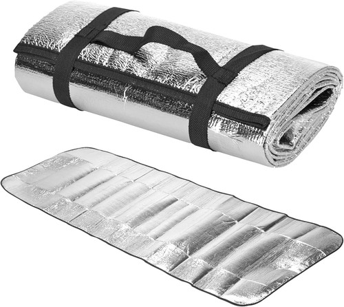 Foil camping mat with foam - foil,