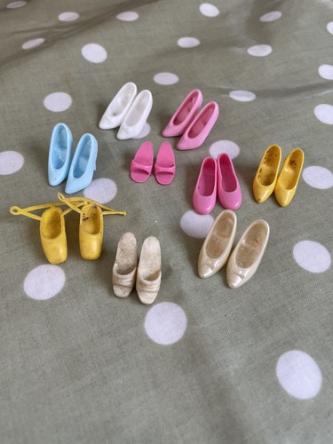 Vintage doll shoes - doll,
