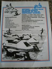 WETBIKE CORTLANDT MARINE MERSEYSIDE WATER SPORT ADVERT APPROX A4 SIZE FILE U