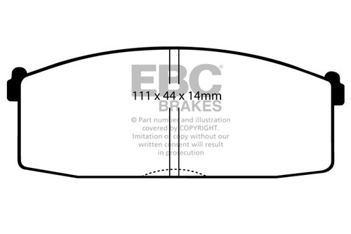 Ebc ultimax front brake - ultimax, pads