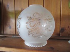 Vintage White Frosted Etched