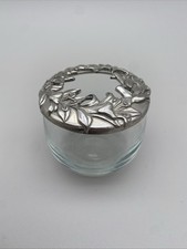 Vtg Blown Glass Seagull Pewter