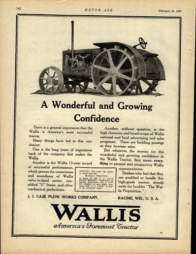 1920 case plow works - j.i.,