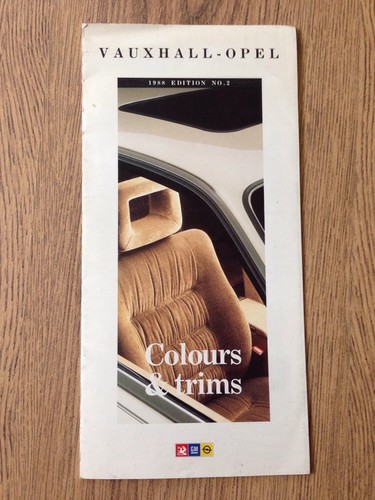 1988 vauxhall opel colours - 1988, &
