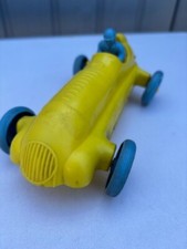 Vintage Plastic Yellow Racing