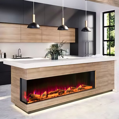 Panoramic fireplace electric - panoramic,