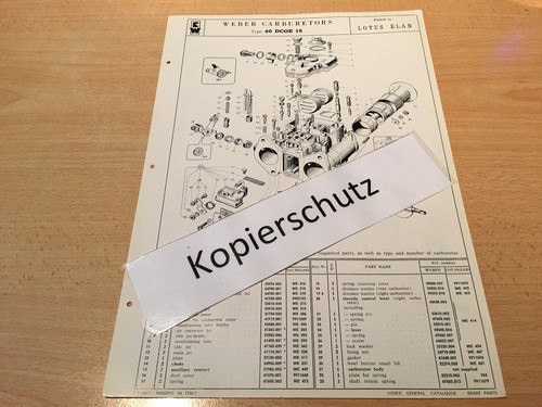 Lotus elan carburetor plan - carburetor,