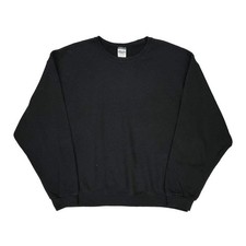 Jerzees Sweatshirt - XL Black Cotton Blend