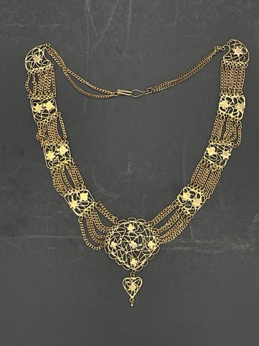 Festoon filigree chain drape - filigree,