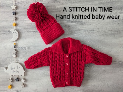 Babies hand knitted jacket and - babies,