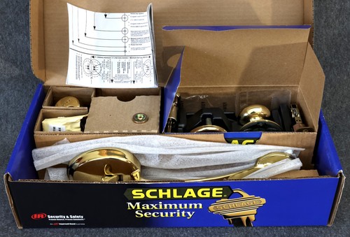 Schlage f360 bright - bright, brass
