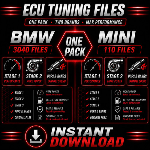 Ecu tuning files - pack, bmw