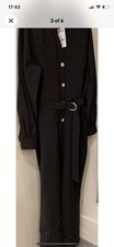 NEXT WOMENS BLACK JUMPSUIT