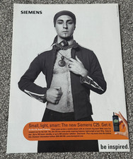 Original from 2000 Magazine ADVERT Picture Siemens c25 Mobile Phone Art Brut 99