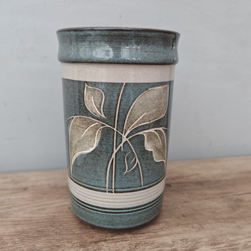 Large blue leaf design denby - blue,