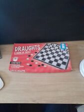 GN Games Draughts - A Game of Skill New Factory Sealed - Wooden Pieces
