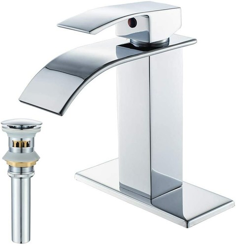 Chrome waterfall bathroom - chrome,