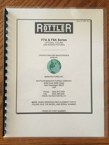 Rottler f7a f8a optional - &,