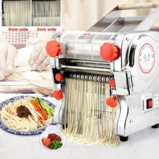 Electric Pasta Machine Stainless Steel Noodle Press Dough Dumpling Skin Maker UK