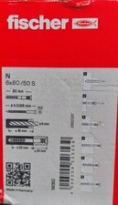 Fischer nail plug N 6 x 80mm SEALED, Damaged Box