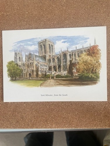 Unused postcard york minster - york,