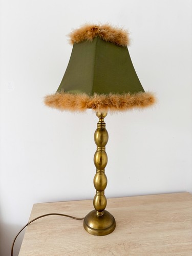 Tall brass table lamp - tall,