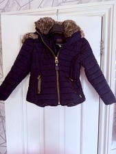 Joules girls parka hooded navy - girls,