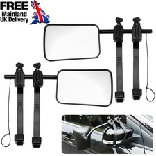 Flat caravan towing mirrors - 2x,