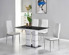 Dining Table Set TIVOLI Black