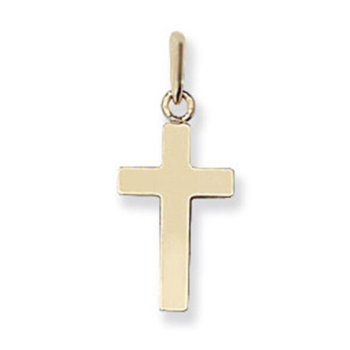 9ct yellow gold cross pendant - cross,